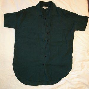 Tradlands Box button in Emerald size small (bamboo blend!)